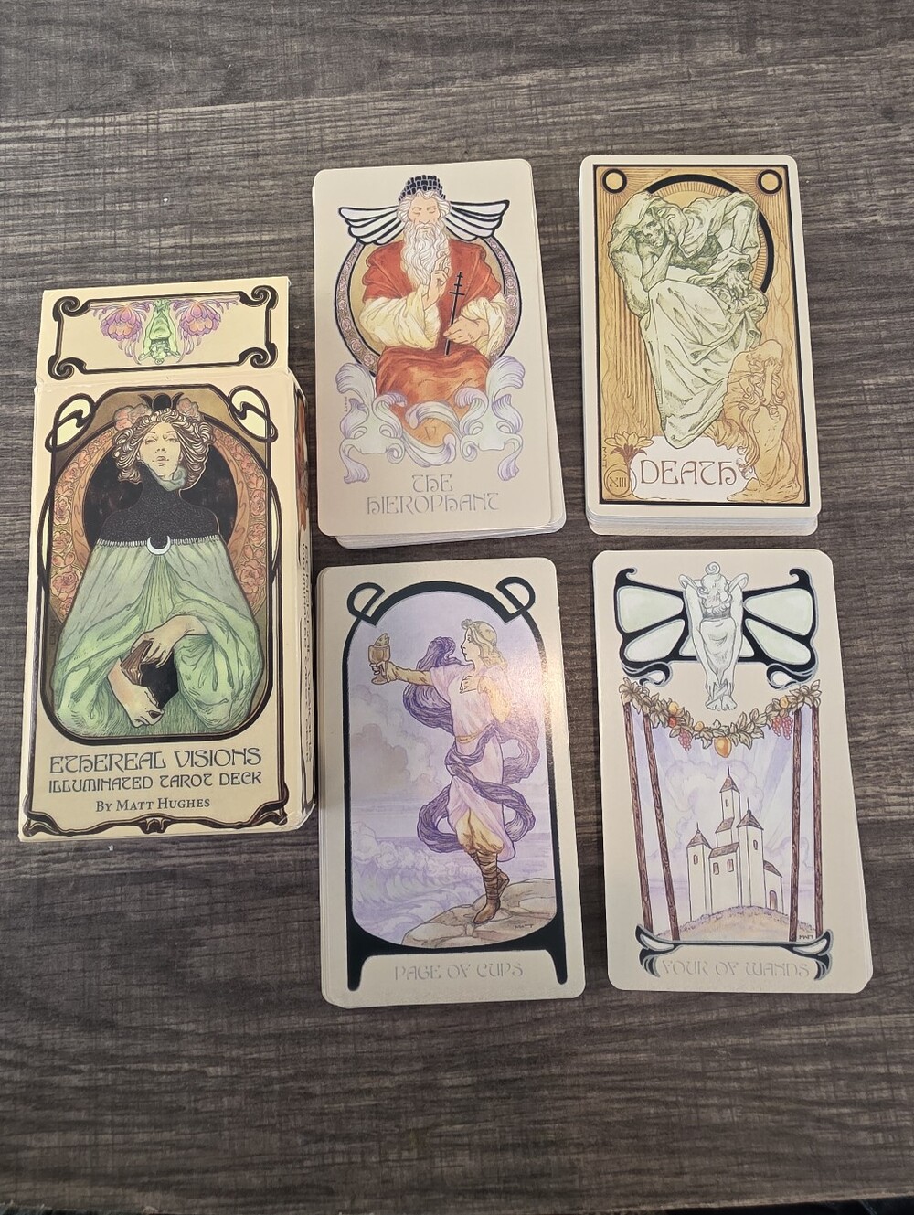 Ethereal Visions Illuminated Tarot Deck WITH QR CODE GUIDEBOOK